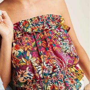 Anthropologie-Maeve Adelaide Strapless Blouse NWT